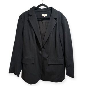 Loft plus size black blazer
